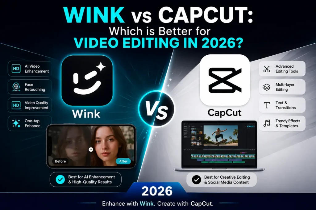 Wink vs CapCut: Which is Better for Video Editing in 2026? 1 Wink vs CapCut: Which is Better for Video Editing in 2026?